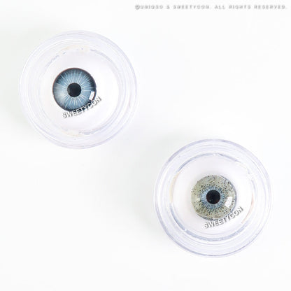 Sweety Ocean Cyan Grey (1 lens/pack)-Colored Contacts-SweetyCon