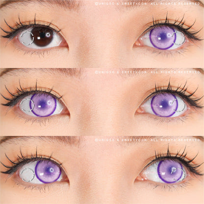 Sweety Paradise Violet (1 lens/pack)-Colored Contacts-SweetyCon