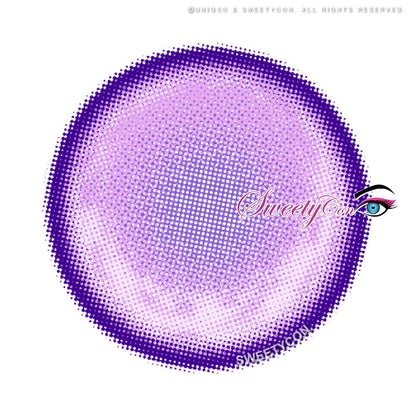 Sweety Paradise Violet (1 lens/pack)-Colored Contacts-SweetyCon
