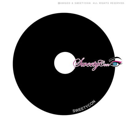 Sweety Pearl Black (Reduced Pupil) (1 lens/pack)-Colored Contacts-SweetyCon