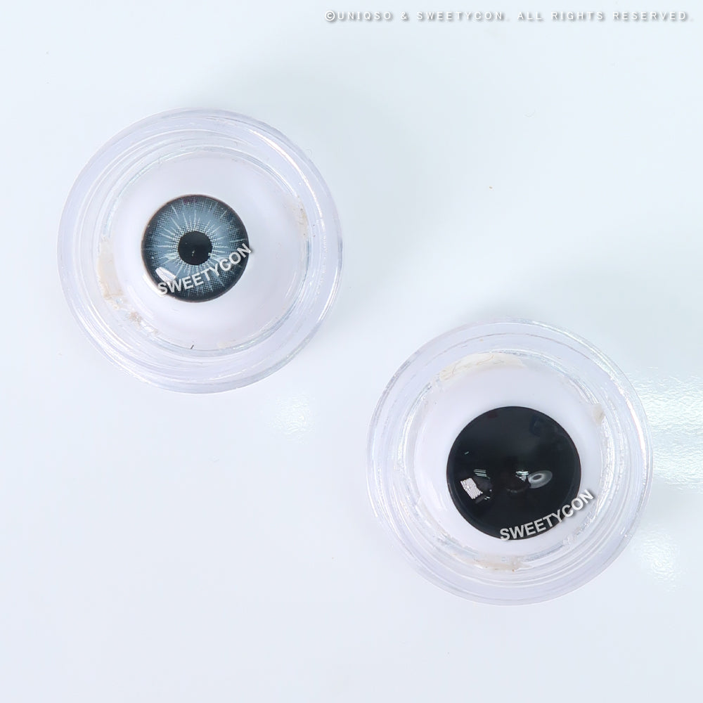 Sweety Pearl Black (Reduced Pupil) (1 lens/pack)-Colored Contacts-SweetyCon