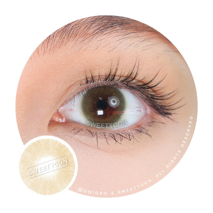 Sweety Polar Lights Yellow Green (1 lens/pack)-Colored Contacts-SweetyCon