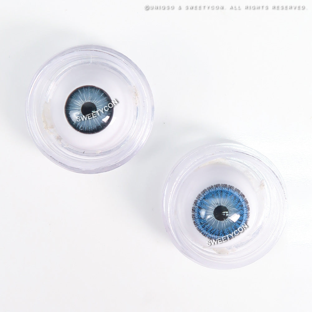 Sweety Pomelo Blue (1 lens/pack)-Colored Contacts-SweetyCon