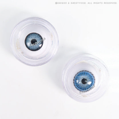Sweety Pomelo Blue (1 lens/pack)-Colored Contacts-SweetyCon