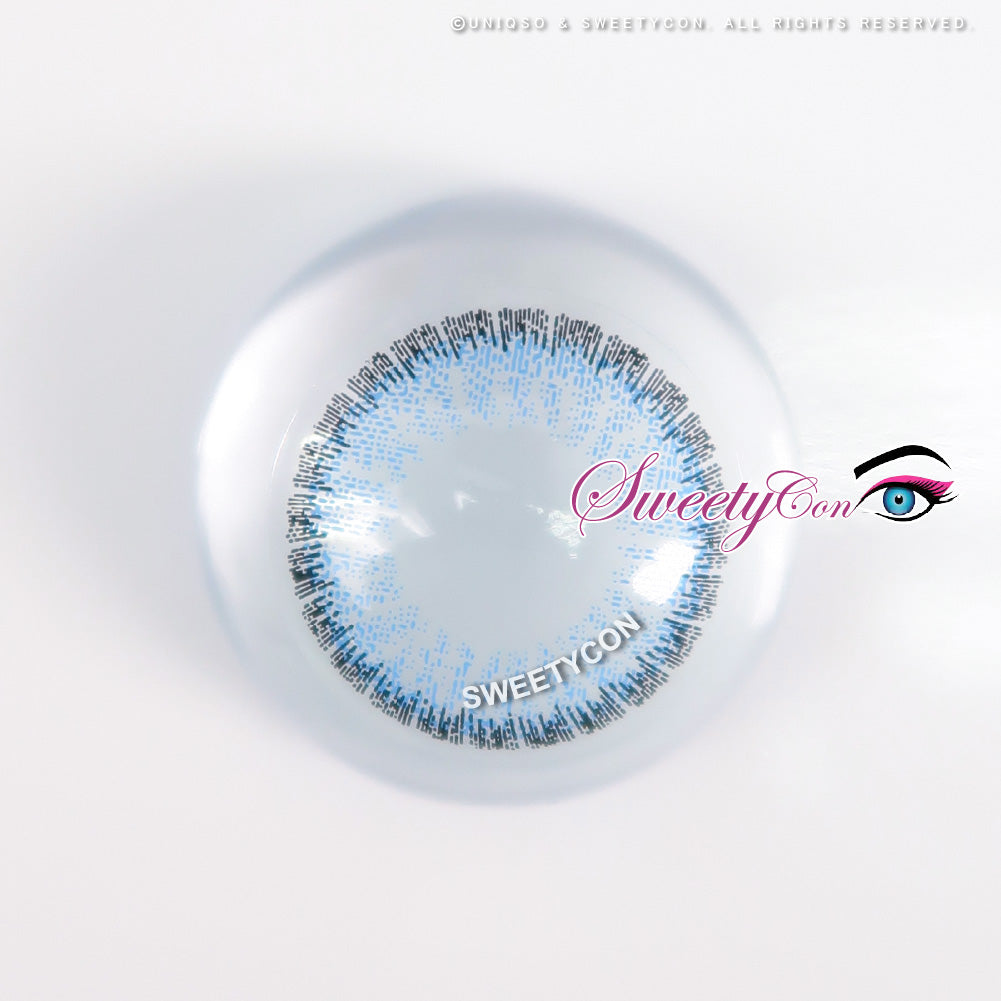 Sweety Pomelo Blue (1 lens/pack)-Colored Contacts-SweetyCon