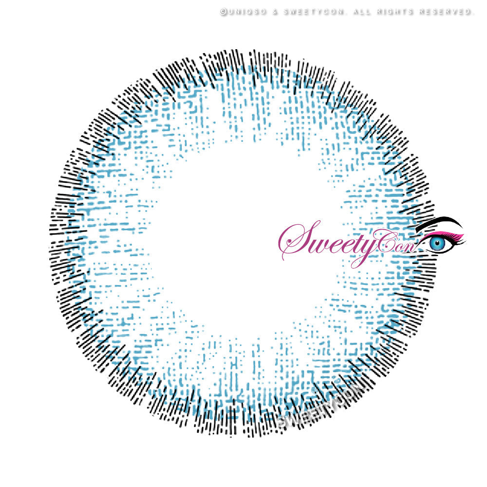 Sweety Pomelo Blue (1 lens/pack)-Colored Contacts-SweetyCon