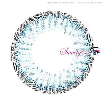 Sweety Pomelo Blue (1 lens/pack)-Colored Contacts-SweetyCon