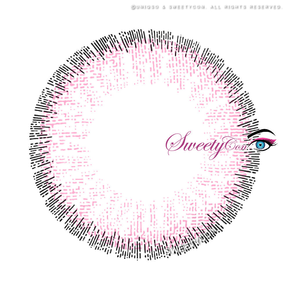 Sweety Pomelo Pink (1 lens/pack)-Colored Contacts-SweetyCon