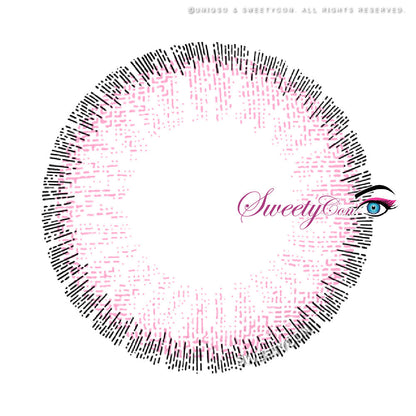Sweety Pomelo Pink (1 lens/pack)-Colored Contacts-SweetyCon