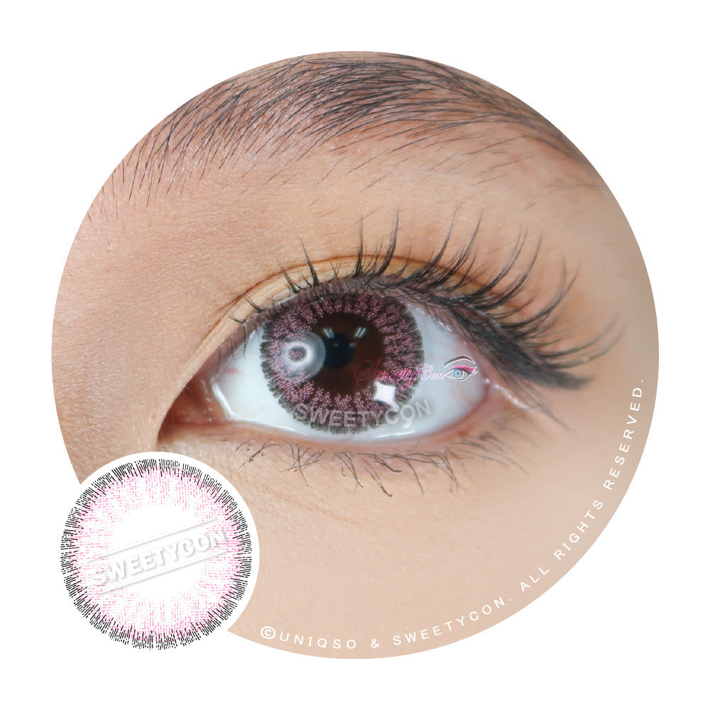 Sweety Pomelo Pink (1 lens/pack)-Colored Contacts-SweetyCon