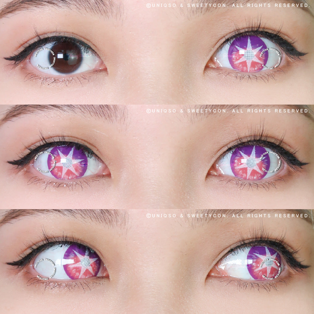 Sweety Pop Star Violet (1 lens/pack)-Colored Contacts-SweetyCon