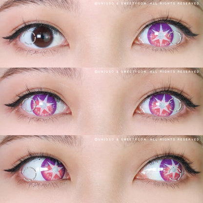 Sweety Pop Star Violet (1 lens/pack)-Colored Contacts-SweetyCon