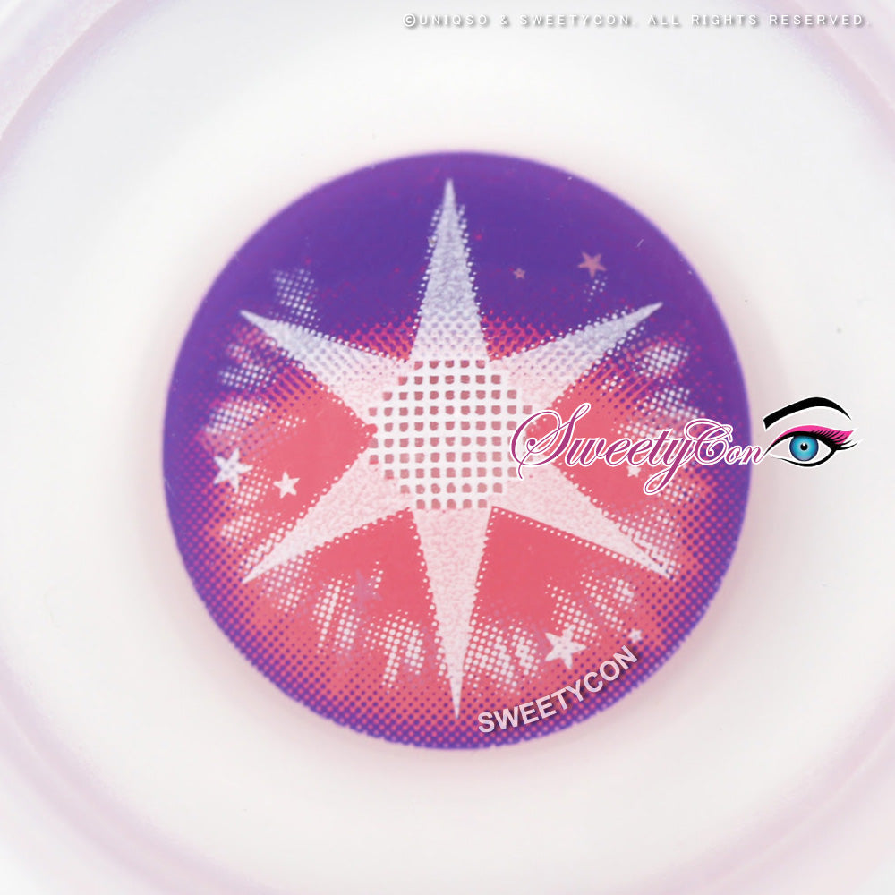Sweety Pop Star Violet (1 lens/pack)-Colored Contacts-SweetyCon