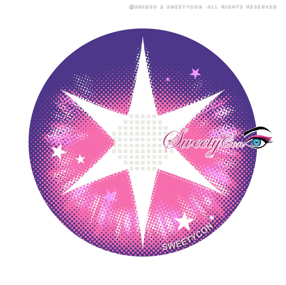 Sweety Pop Star Violet (1 lens/pack)-Colored Contacts-SweetyCon