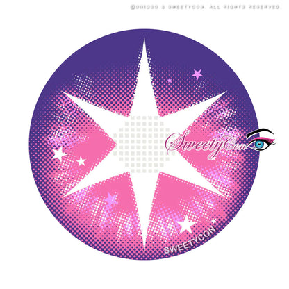 Sweety Pop Star Violet (1 lens/pack)-Colored Contacts-SweetyCon