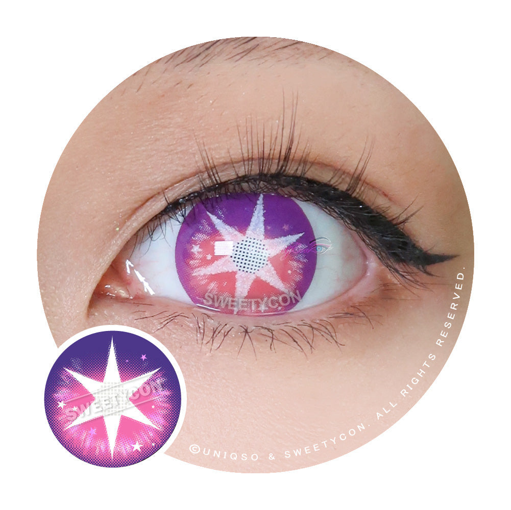 Sweety Pop Star Violet (1 lens/pack)-Colored Contacts-SweetyCon