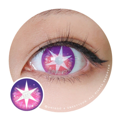 Sweety Pop Star Violet (1 lens/pack)-Colored Contacts-SweetyCon