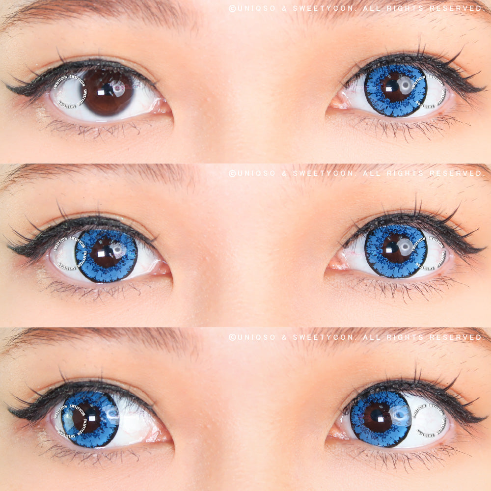 Sweety Queen Dark Blue (1 lens/pack)-Colored Contacts-SweetyCon