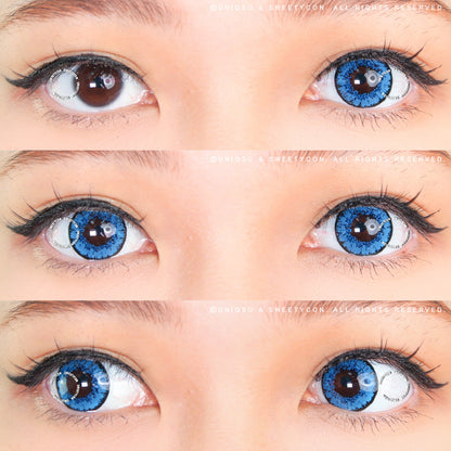 Sweety Queen Dark Blue (1 lens/pack)-Colored Contacts-SweetyCon