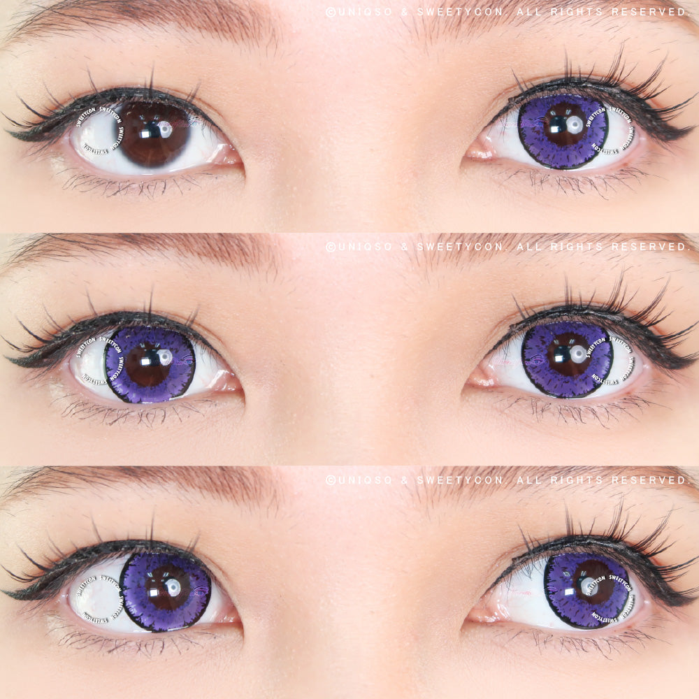 Sweety Queen Dark Violet (1 lens/pack)-Colored Contacts-SweetyCon