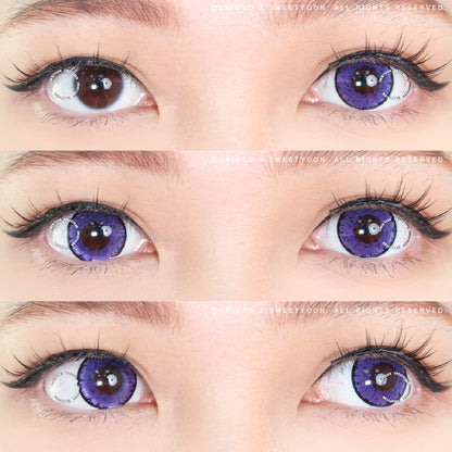 Sweety Queen Dark Violet (1 lens/pack)-Colored Contacts-SweetyCon