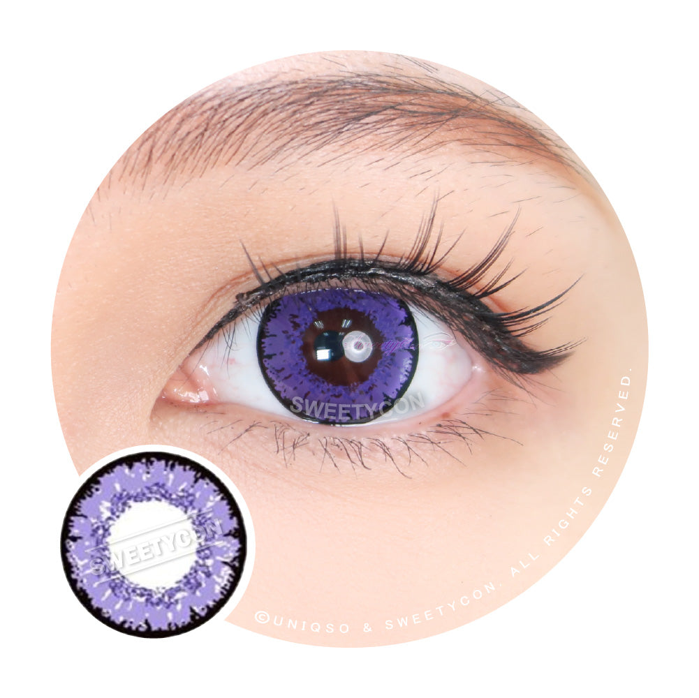 Sweety Queen Dark Violet (1 lens/pack)-Colored Contacts-SweetyCon