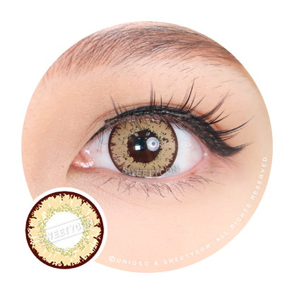 Sweety Queen Pearl Yellow (1 lens/pack)-Colored Contacts-SweetyCon