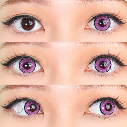 Sweety Queen Violet (1 lens/pack)-Colored Contacts-SweetyCon