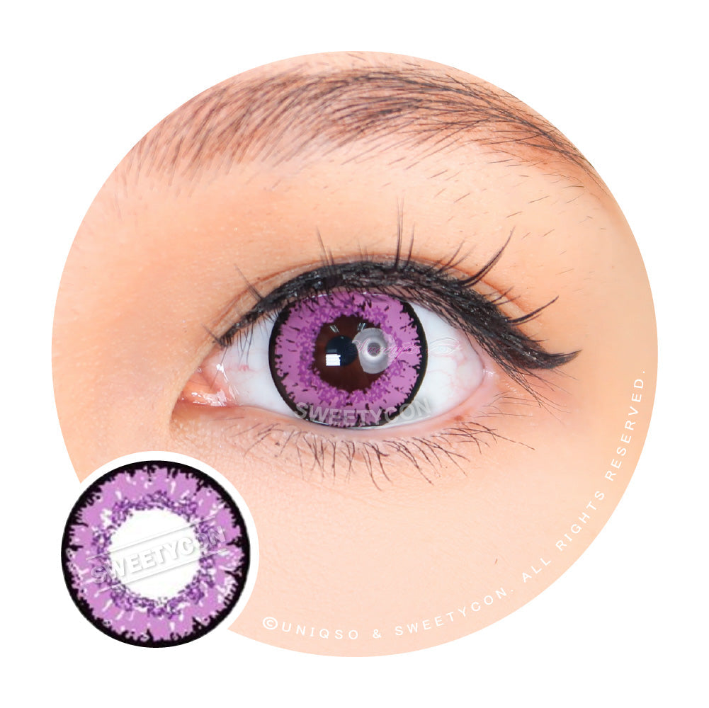 Sweety Queen Violet (1 lens/pack)-Colored Contacts-SweetyCon
