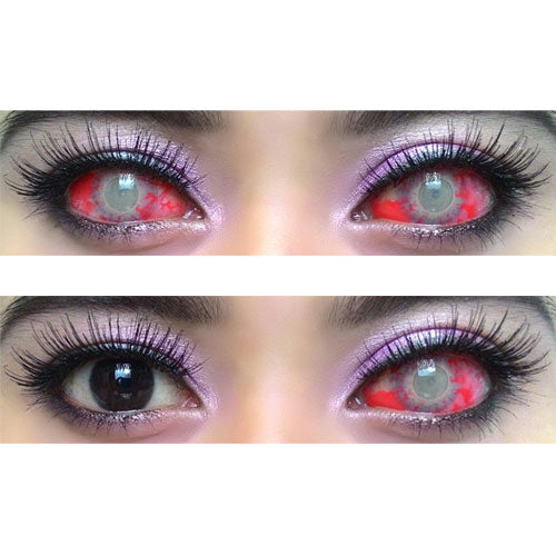 Sweety Red Sclera Contacts Zombie (1 lens/pack)-Sclera Contacts-SweetyCon