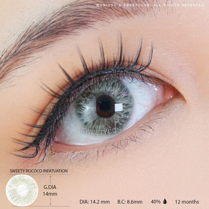 Sweety Rococo Infatuation (1 lens/pack)-Colored Contacts-SweetyCon
