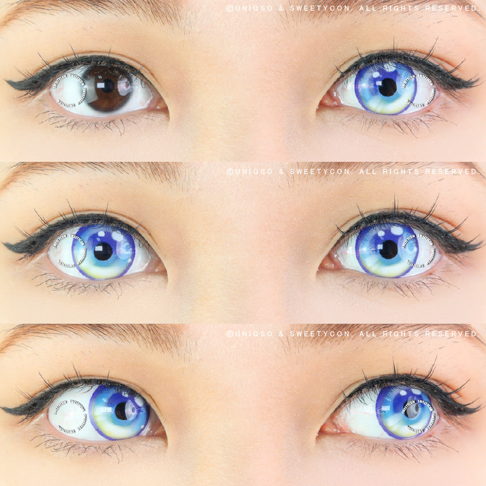 Sweety Sailor Cyan Blue (1 lens/pack)-Colored Contacts-SweetyCon