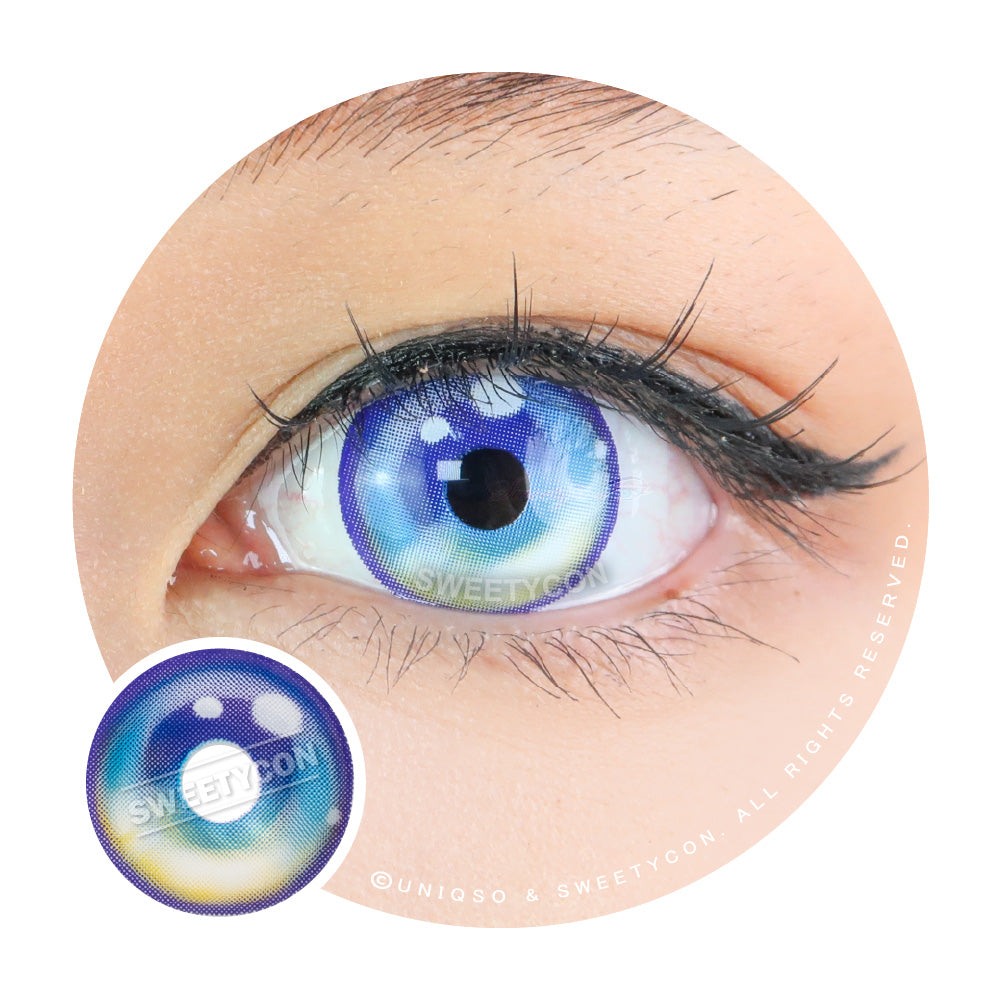 Sweety Sailor Cyan Blue (1 lens/pack)-Colored Contacts-SweetyCon