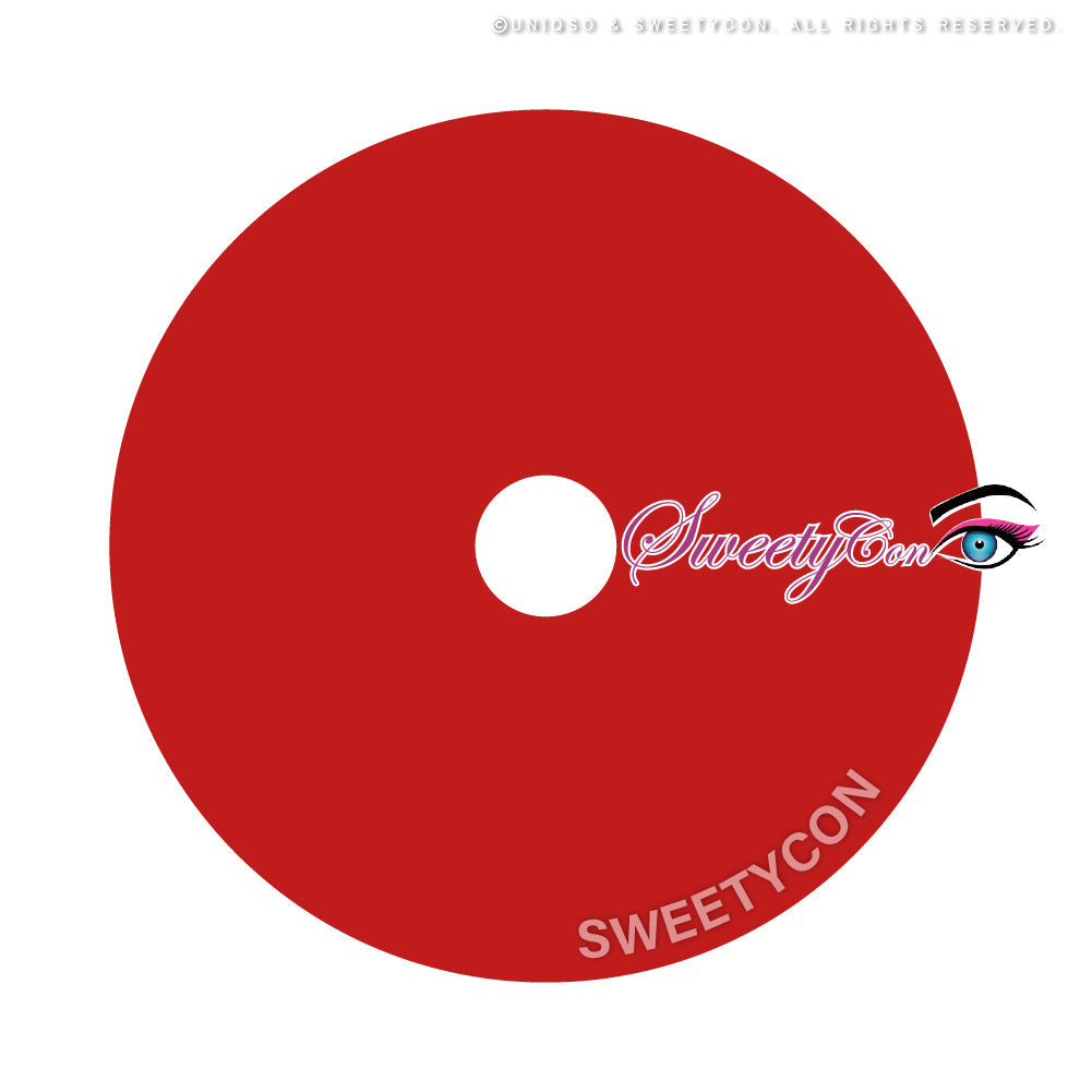 Sweety Sclera 22mm UV Red Sclera (1 lens/pack)-Sclera UV Contacts-SweetyCon