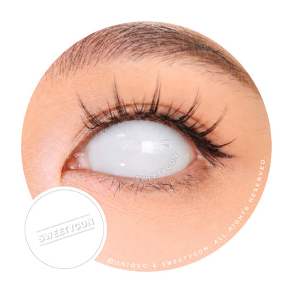 Sweety Sclera 22mm UV White Blind (1 lens/pack)-Sclera UV Contacts-SweetyCon