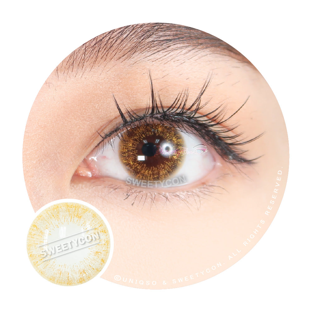Sweety Shine Smile Brown (1 lens/pack)-Colored Contacts-SweetyCon