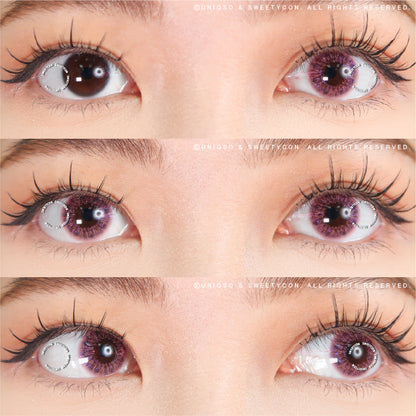 Sweety Shine Smile Pink (1 lens/pack)-Colored Contacts-SweetyCon