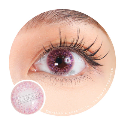 Sweety Shine Smile Pink (1 lens/pack)-Colored Contacts-SweetyCon