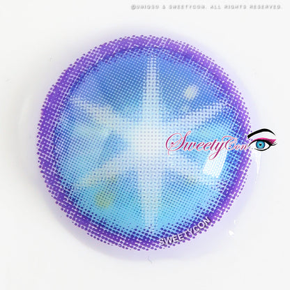 Sweety Star Idol Blue (1 lens/pack)-Colored Contacts-SweetyCon