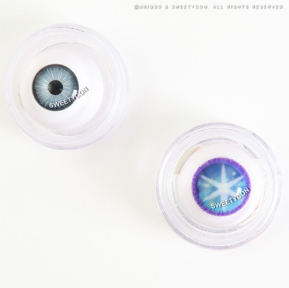 Sweety Star Idol Blue (1 lens/pack)-Colored Contacts-SweetyCon