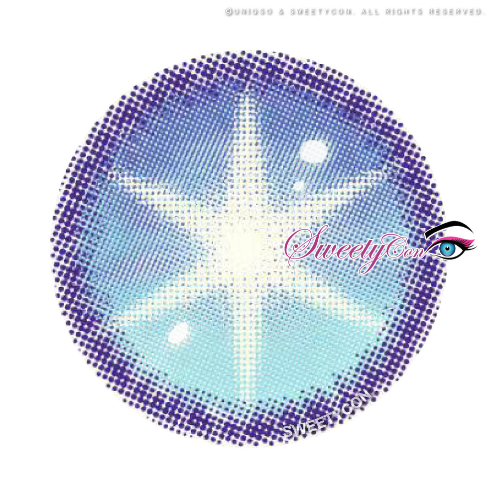 Sweety Star Idol Blue (1 lens/pack)-Colored Contacts-SweetyCon
