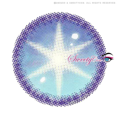 Sweety Star Idol Blue (1 lens/pack)-Colored Contacts-SweetyCon