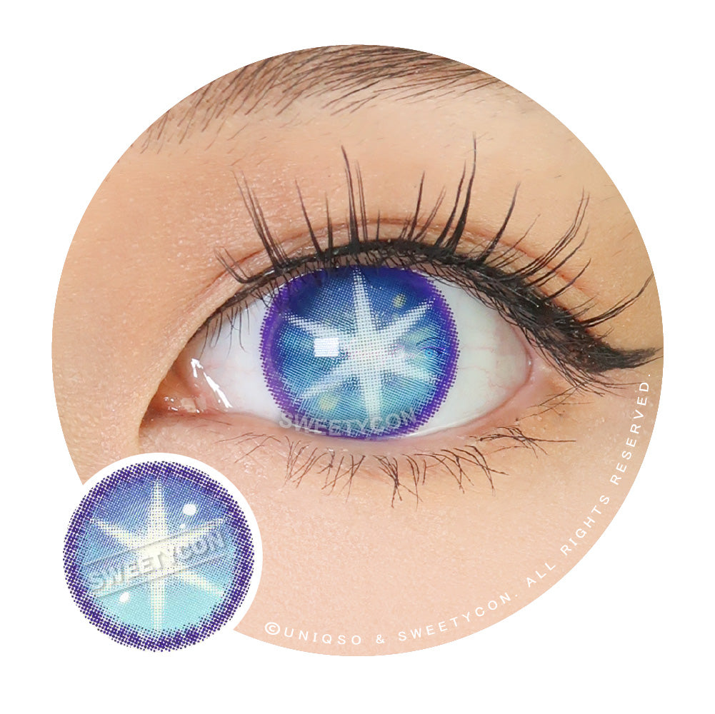 Sweety Star Idol Blue (1 lens/pack)-Colored Contacts-SweetyCon