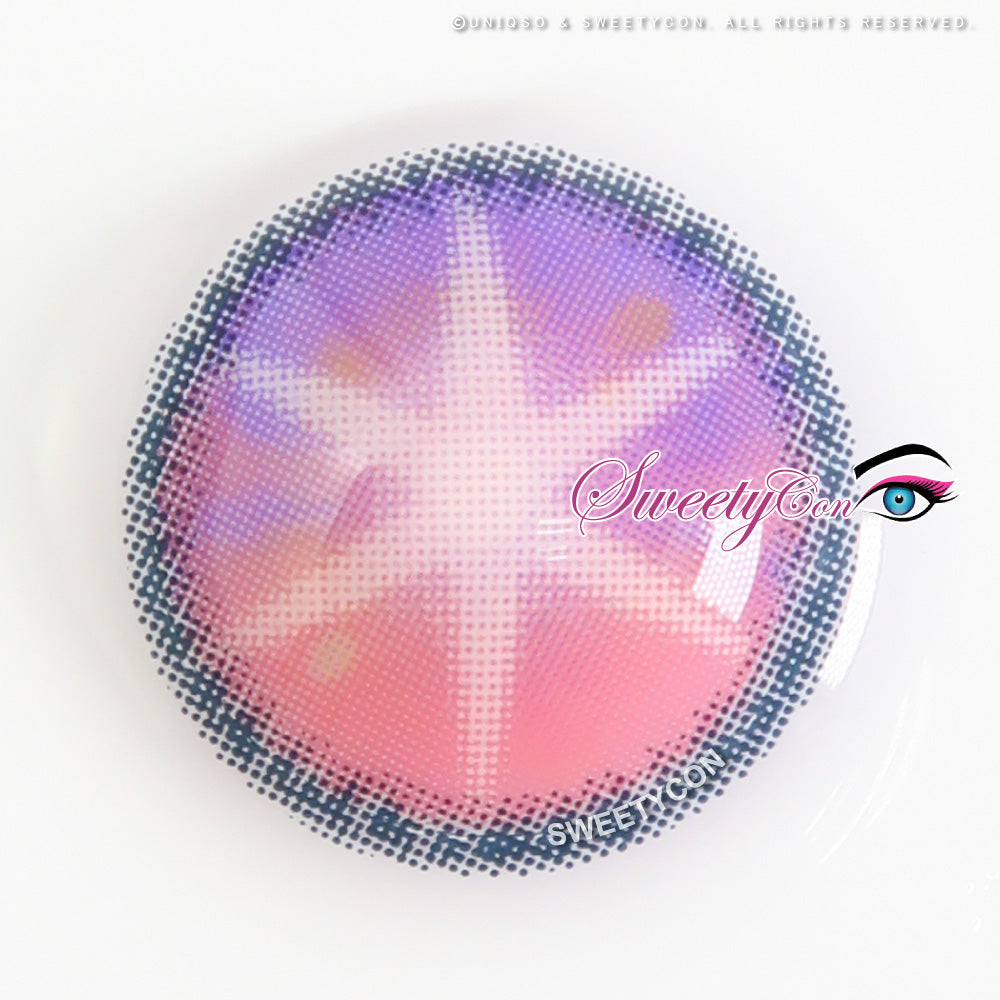 Sweety Star Idol Violet (1 lens/pack)-Colored Contacts-SweetyCon