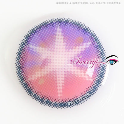 Sweety Star Idol Violet (1 lens/pack)-Colored Contacts-SweetyCon