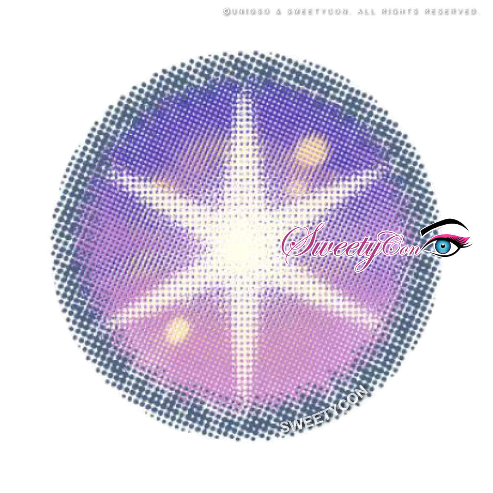 Sweety Star Idol Violet (1 lens/pack)-Colored Contacts-SweetyCon