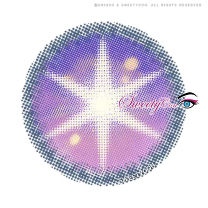 Sweety Star Idol Violet (1 lens/pack)-Colored Contacts-SweetyCon