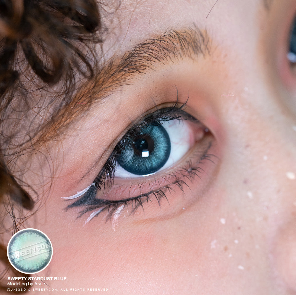 Sweety Stardust Blue (1 lens/pack)-Colored Contacts-SweetyCon