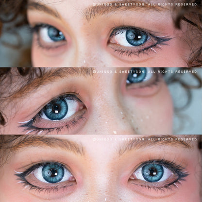 Sweety Stardust Blue (1 lens/pack)-Colored Contacts-SweetyCon