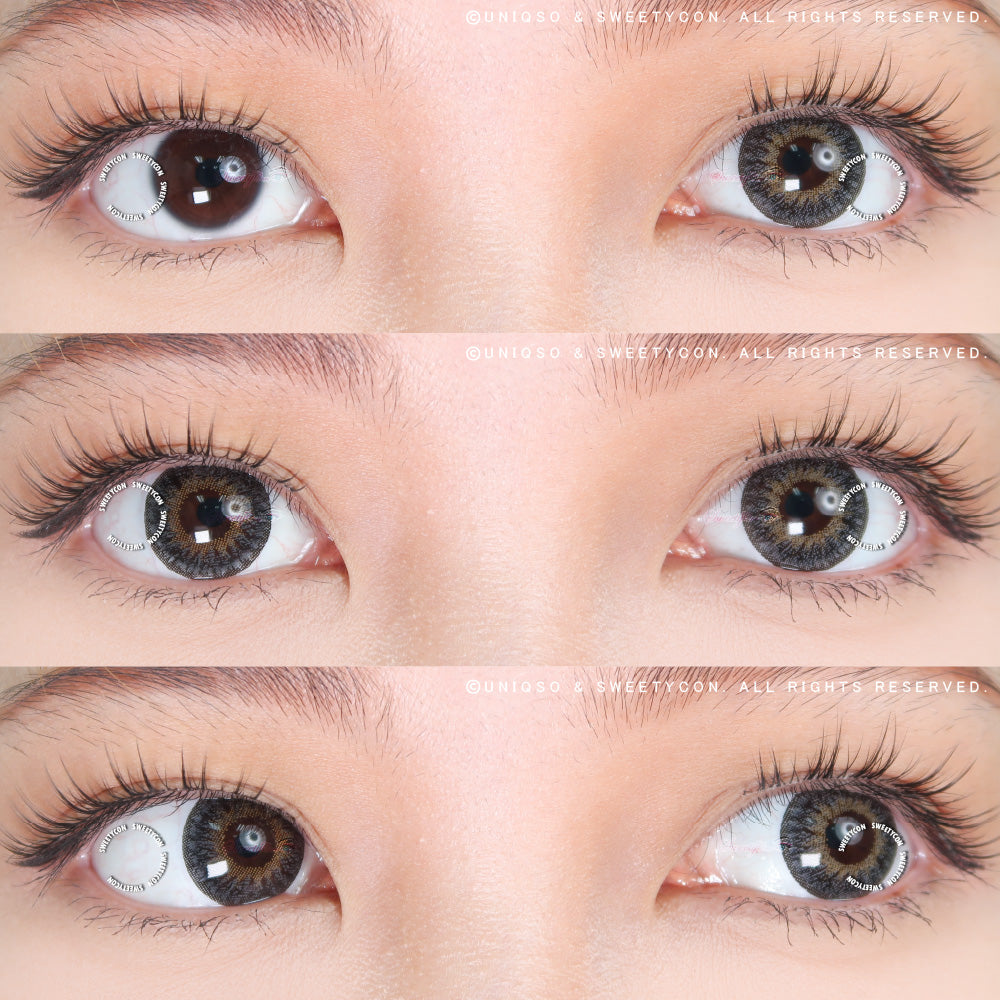 Sweety Swan Black (1 lens/pack)-Colored Contacts-SweetyCon